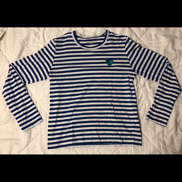 Tory Sport Striped Cotton Long Sleeve - Picture 1 of 4